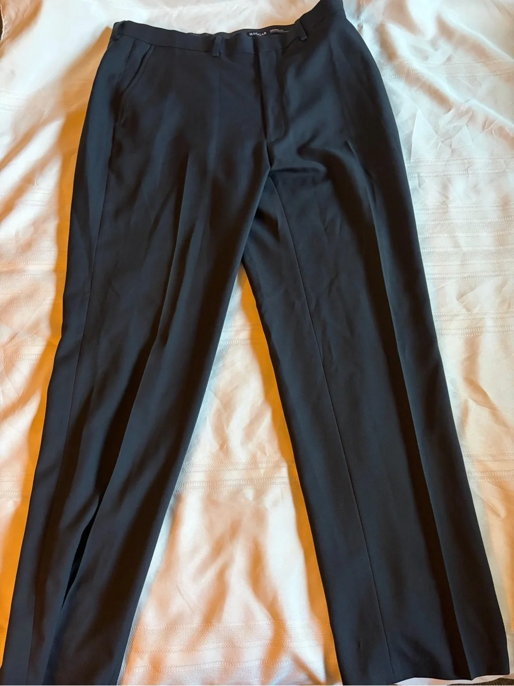Haggar Black Men's Dress Pants - Modern Straight